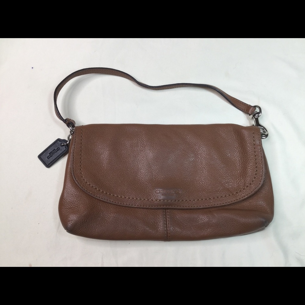 Coach Park Leather Large Flap Wristlet F51821